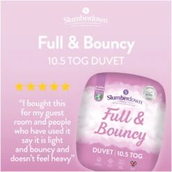 Slumberdown Full And Bouncy 10.5 Tog Duvet - Single 14 Slumberdown Full And Bouncy 10.5 Tog Duvet - Single -Home Sales Store 8800927 R Z002A