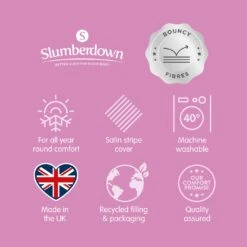 Slumberdown Full And Bouncy 10.5 Tog Duvet - Single 23 Slumberdown Full And Bouncy 10.5 Tog Duvet - Single -Home Sales Store 8800927 R Z011A