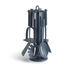 Habitat 6 Piece Utensil Set With Holder - Blue -Home Sales Store 8805513 R Z004A