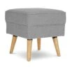 Habitat Callie Fabric Footstool - Light Grey -Home Sales Store 8817116 R Z001A