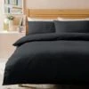 Habitat Stonewashed Cotton Plain Charcoal Bedding Set-Double -Home Sales Store 8829427 R Z001A