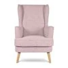 Habitat Callie Fabric Wingback Chair - Blush Pink 2 Habitat Callie Fabric Wingback Chair - Blush Pink -Home Sales Store 8839895 R Z001A