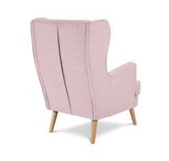 Habitat Callie Fabric Wingback Chair - Blush Pink -Home Sales Store 8839895 R Z003A