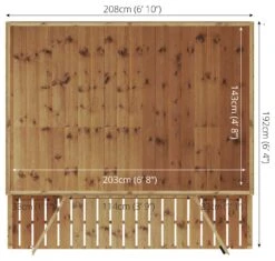 Mercia Wooden Traditional Summerhouse - 7 X 7ft -Home Sales Store 8843599 R Z008A