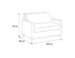 Habitat Chester Fabric Cuddle Chair - Light Feet - Charcoal -Home Sales Store 8847492 R Z020A