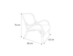 Habitat Rafa Rattan Accent Chair -Home Sales Store 8869243 R Z020A