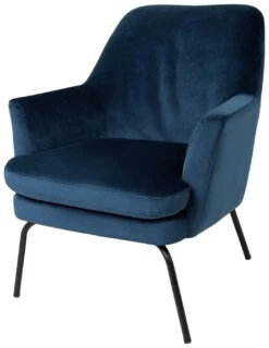 Habitat Celine Velvet Accent Chair - Blue -Home Sales Store 8874702 R Z004A