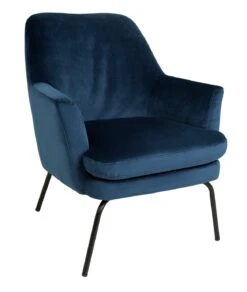 Habitat Celine Velvet Accent Chair - Blue -Home Sales Store 8874702 R Z008A