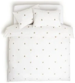 Habitat Hideaway Bee Print White Bedding Set - Single -Home Sales Store 8887720 R Z002A