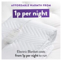 Slumberdown Warm And Cosy Electric Underblanket - Single -Home Sales Store 8888602 R Z005A