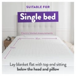 Slumberdown Warm And Cosy Electric Underblanket - Single -Home Sales Store 8888602 R Z009A