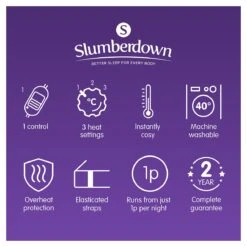 Slumberdown Warm And Cosy Electric Underblanket - Single -Home Sales Store 8888602 R Z011A