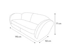 Habitat Layla Velvet 3 Seater Sofa - Yellow 12 Habitat Layla Velvet 3 Seater Sofa - Yellow -Home Sales Store 8889797 R E001