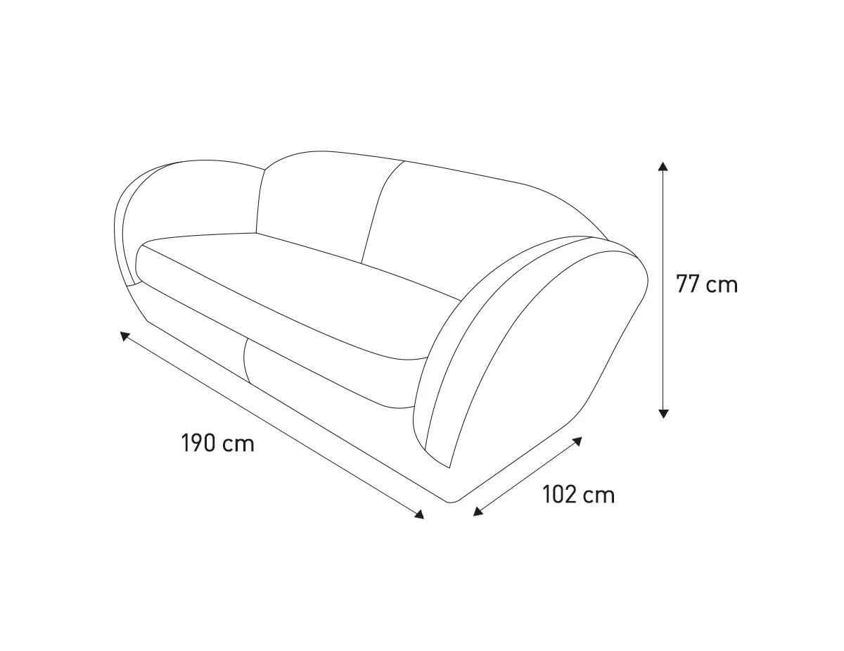 Habitat Layla Velvet 3 Seater Sofa - Yellow 6 Habitat Layla Velvet 3 Seater Sofa - Yellow - Image 4