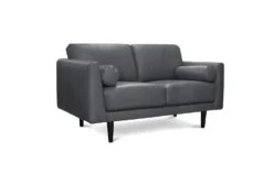 Habitat Jackson Leather 2 Seater Sofa - Grey -Home Sales Store 8893336 R Z002A