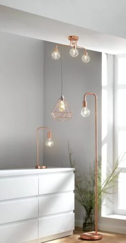 Habitat Rayner Steel LED Desk Lamp - Rose Gold -Home Sales Store 8899031 R Z002C