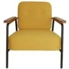 Habitat Cooper Fabric Armchair - Yellow 1 Habitat Cooper Fabric Armchair - Yellow -Home Sales Store 8899244 R Z001A