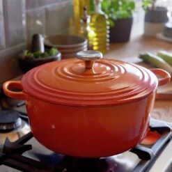 Habitat 5.3 Litre Cast Iron Casserole Dish - Orange -Home Sales Store 8906175 R Z001C
