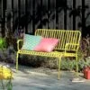 Habitat Indu 2 Seater Metal Bench - Yellow -Home Sales Store 8906474 R Z001A