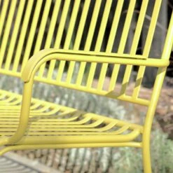 Habitat Indu 2 Seater Metal Bench - Yellow -Home Sales Store 8906474 R Z002C