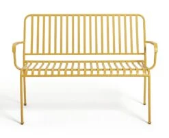 Habitat Indu 2 Seater Metal Bench - Yellow -Home Sales Store 8906474 R Z003A