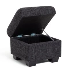 Habitat Lisbon Fabric Storage Footstool - Charcoal 13 Habitat Lisbon Fabric Storage Footstool - Charcoal -Home Sales Store 8909086 R Z003A