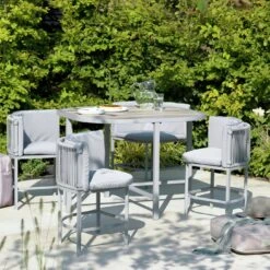 Habitat Nordic 4 Seater Rattan Patio Set - Grey -Home Sales Store 8925620 R Z001C