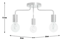 Habitat Rayner Steel LED Flush Ceiling Light - Rosegold -Home Sales Store 8927226 R E001