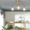 Habitat Rayner Steel LED Flush Ceiling Light - Rosegold 2 Habitat Rayner Steel LED Flush Ceiling Light - Rosegold -Home Sales Store 8927226 R Z001A