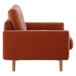 Habitat Fenner Velvet Fabric Armchair - Orange -Home Sales Store 8962982 R Z004A