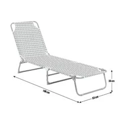 Habitat Folding Sun Lounger - Grey -Home Sales Store 8973438 R E001