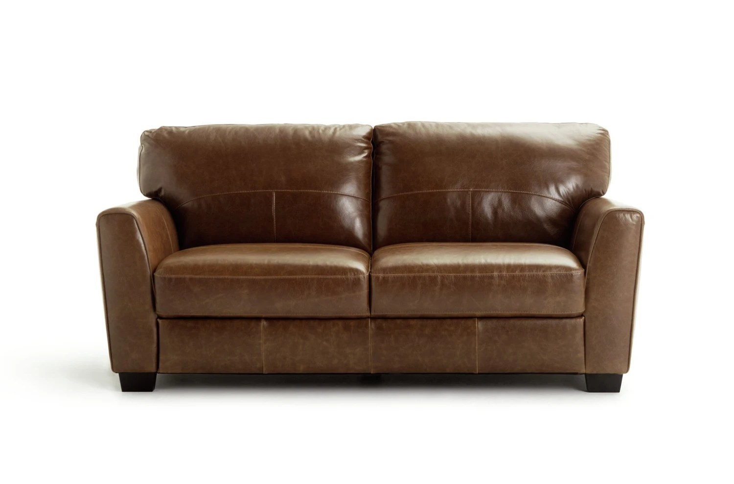 Habitat Milford Leather 3 Seater Sofa - Tan 3 Habitat Milford Leather 3 Seater Sofa - Tan