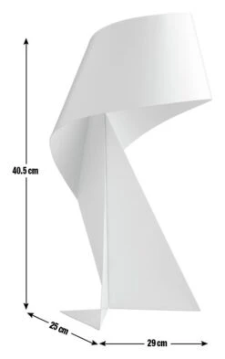 Habitat Ribbon Mini Metal Table Lamp - White -Home Sales Store 8989563 R E001