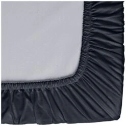 Habitat Pure Cotton 200TC Navy Fitted Sheet - Double -Home Sales Store 8996185 R Z002A