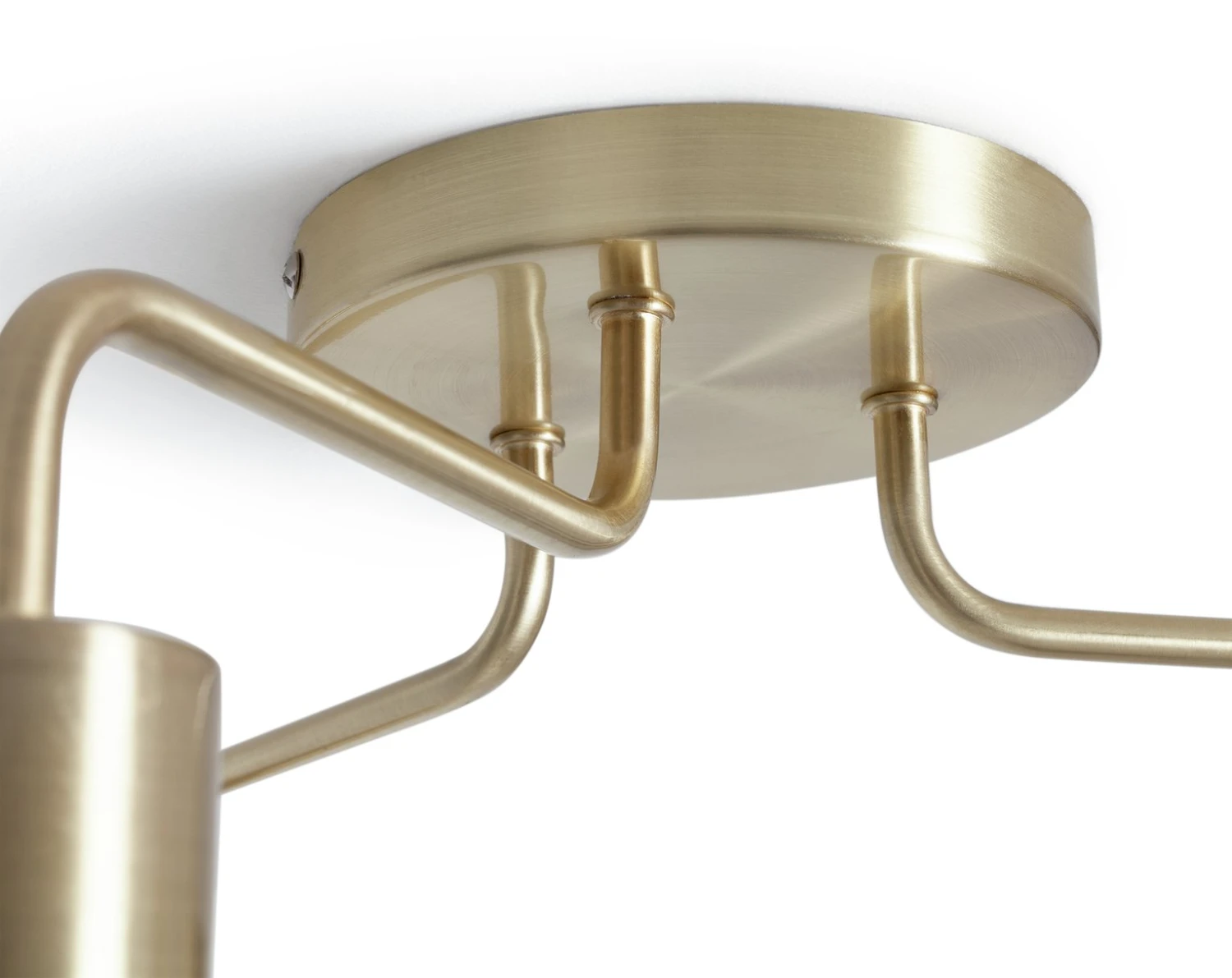 Habitat Rayner Steel 3 Light LED Flush Ceiling Light - Brass 7 Habitat Rayner Steel 3 Light LED Flush Ceiling Light - Brass - Image 5