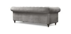 Habitat Chesterfield Velvet 3 Seater Sofa - Light Grey -Home Sales Store 9112913 R Z003A