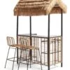 Habitat Beach Bar Gazebo With Stools - Natural -Home Sales Store 9139941 R Z001A