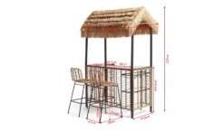 Habitat Beach Bar Gazebo With Stools - Natural -Home Sales Store 9139941 R Z017A
