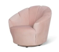 Habitat Ezra Velvet Swivel Chair - Blush Pink -Home Sales Store 9158472 R Z002A