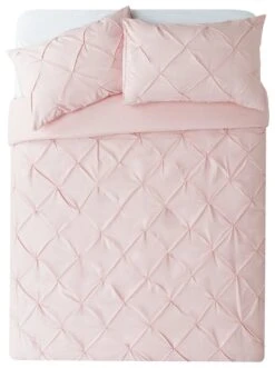 Habitat Hadley Pintuck Blush Pink Bedding Set - Double 9 Habitat Hadley Pintuck Blush Pink Bedding Set - Double -Home Sales Store 9161397 R Z002A