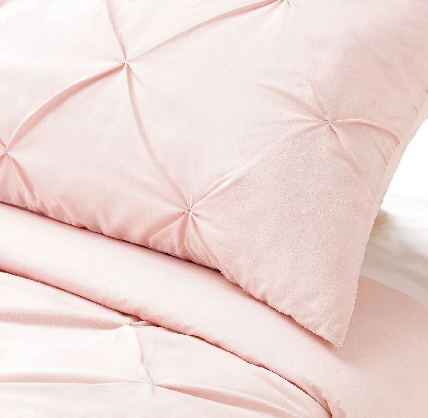 Habitat Hadley Pintuck Blush Pink Bedding Set - Double 6 Habitat Hadley Pintuck Blush Pink Bedding Set - Double - Image 4