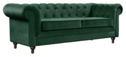 Habitat Chesterfield Velvet 3 Seater Sofa - Green -Home Sales Store 9161878 R Z004A