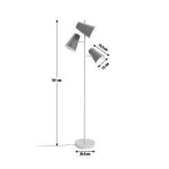 Habitat 3 Light Floor Lamp -Home Sales Store 9168187 R Z001E