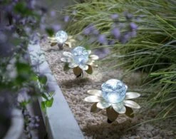 Garden By Sainsbury's Solar 3 Piece Flower Stake Lights