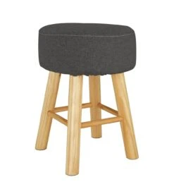 Habitat Sophie Small Fabric Stool - Charcoal -Home Sales Store 9178029 R Z002A