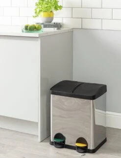 Habitat 30 Litre Twin Compartment Recycling Bin -Home Sales Store 9179406 R Z010C