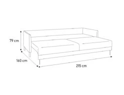 Habitat Hyde 3 Seater Leather Sofa Bed - Tan -Home Sales Store 9185005 R Z020A