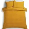Habitat Stonewashed Cotton Plain Mustard Bedding Set -Double -Home Sales Store 9189252 R Z001A