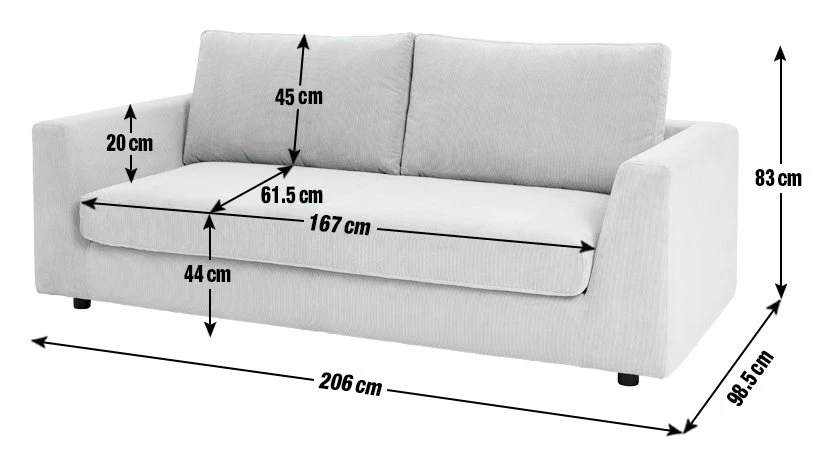 Habitat Brixley Fabric 3 Seater Sofa - Yellow 6 Habitat Brixley Fabric 3 Seater Sofa - Yellow - Image 4