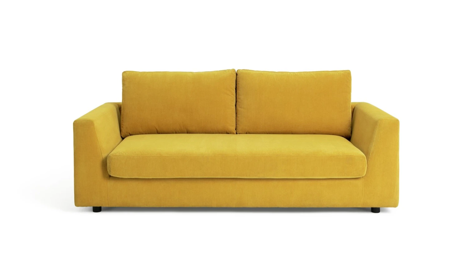 Habitat Brixley Fabric 3 Seater Sofa - Yellow 3 Habitat Brixley Fabric 3 Seater Sofa - Yellow